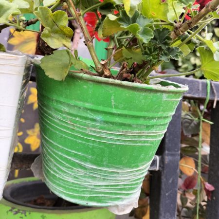 Round Railing Metal Planter (Set of 3pcs)